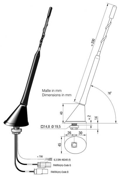 16V Antenne aktiv FM/DAB+